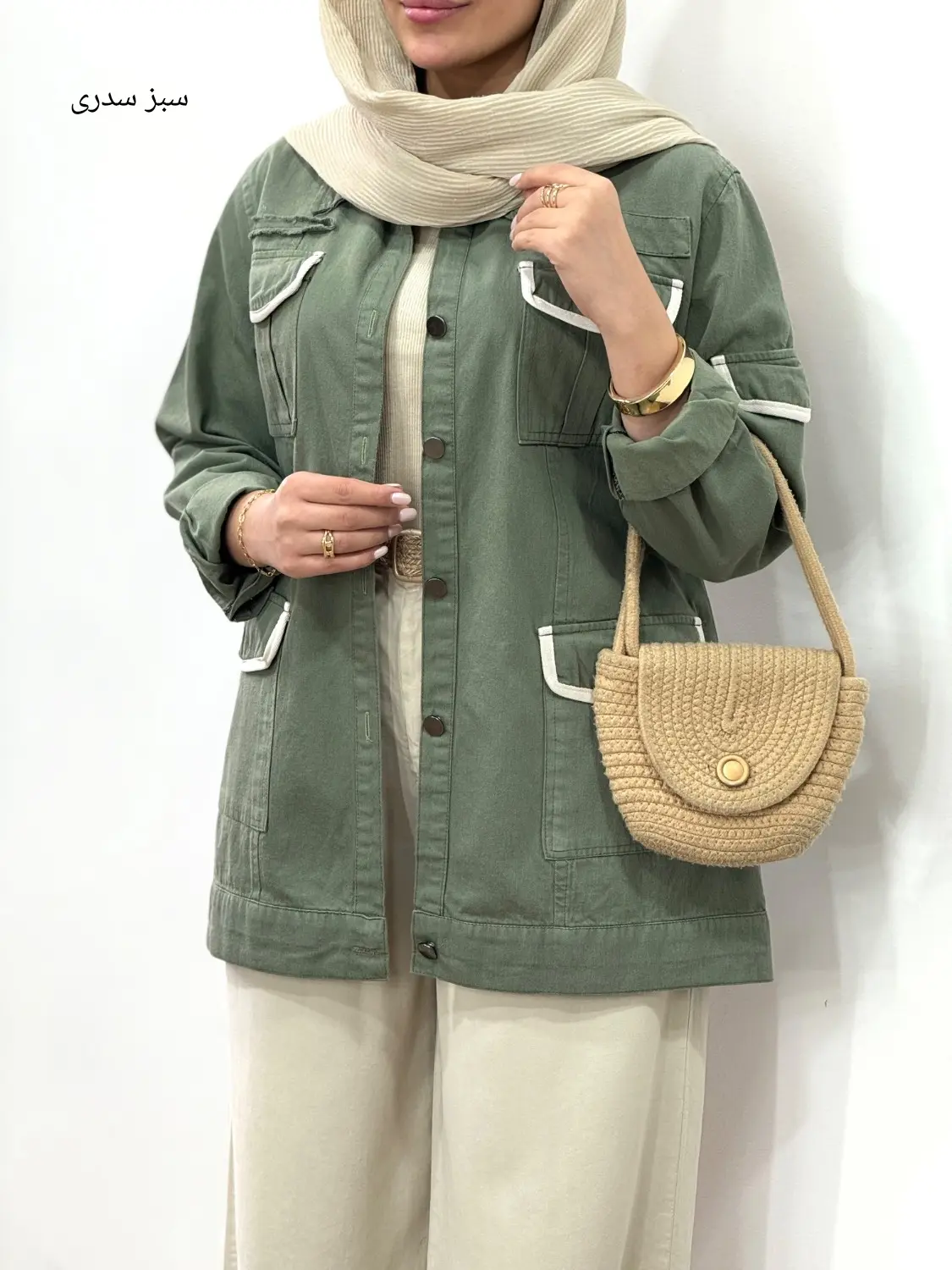 مانتو کتی کتان کاغذی آرونا